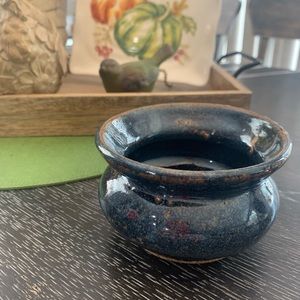Artisan pottery accent piece